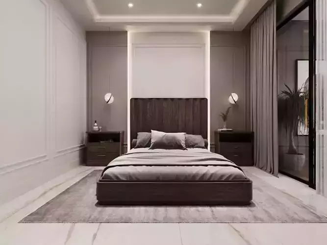 Bedroom Sapphire by FGM 3D model