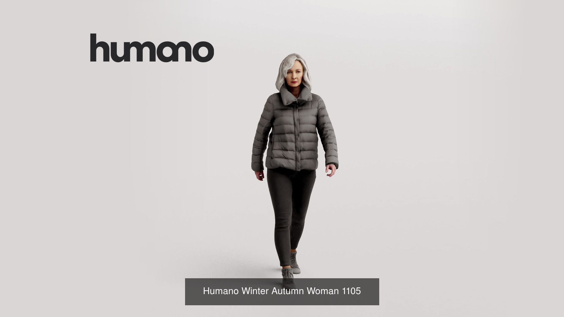 Humano 5-Pack - WINTER AUTUMN PEOPLE - 5x 3D models C 3D Model Collection_3