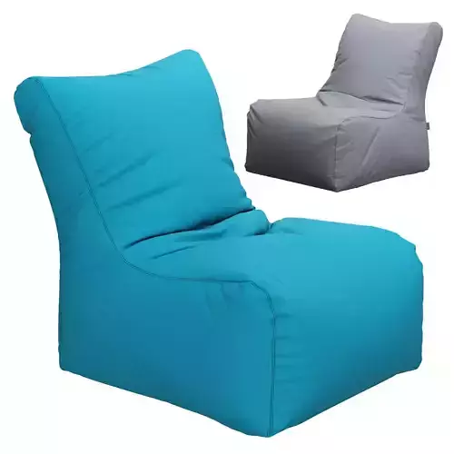 Bean bag Seat Colorin Azure 3D model