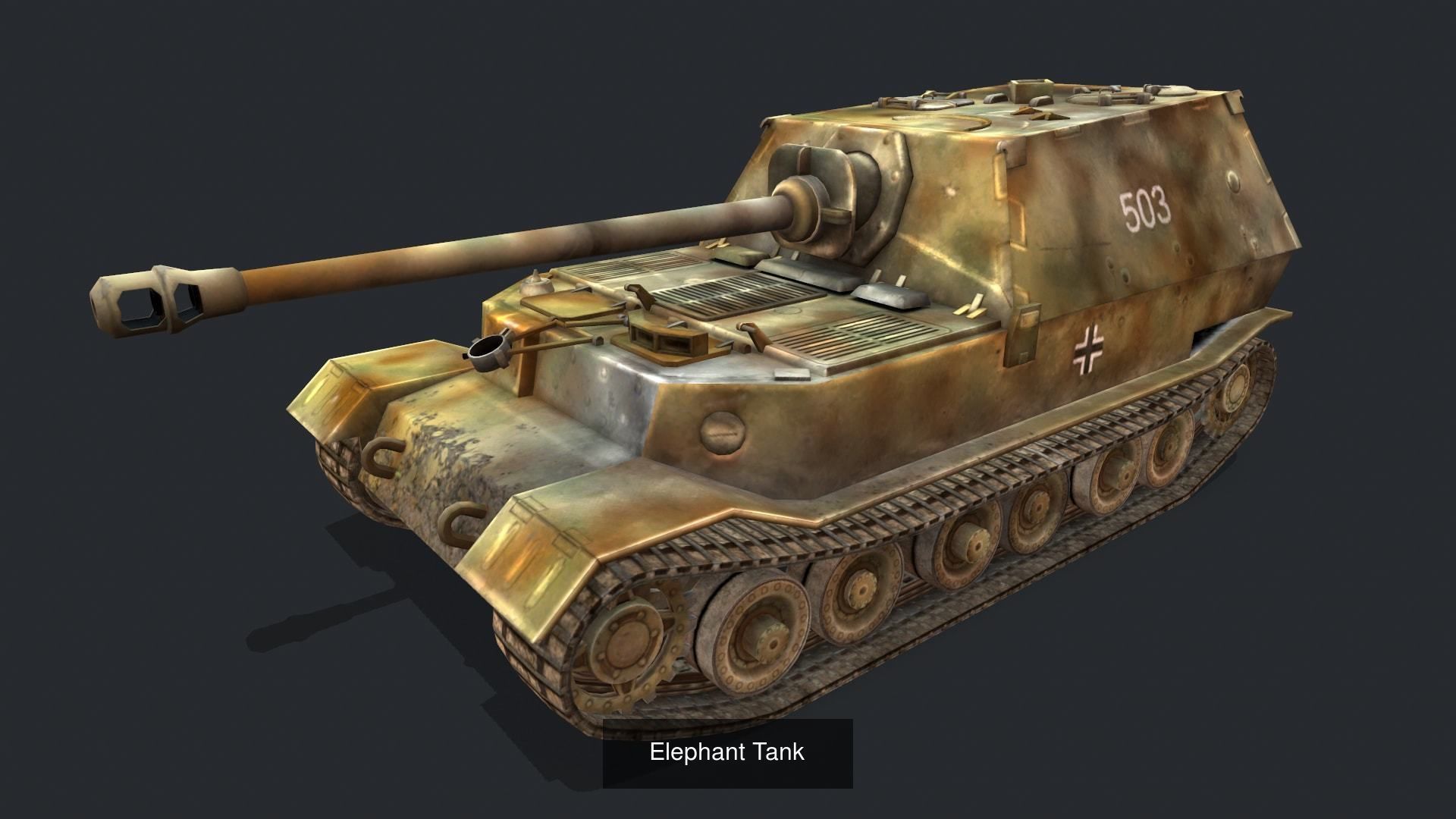 Tank Pack 7 Models 3D Model Collection_3