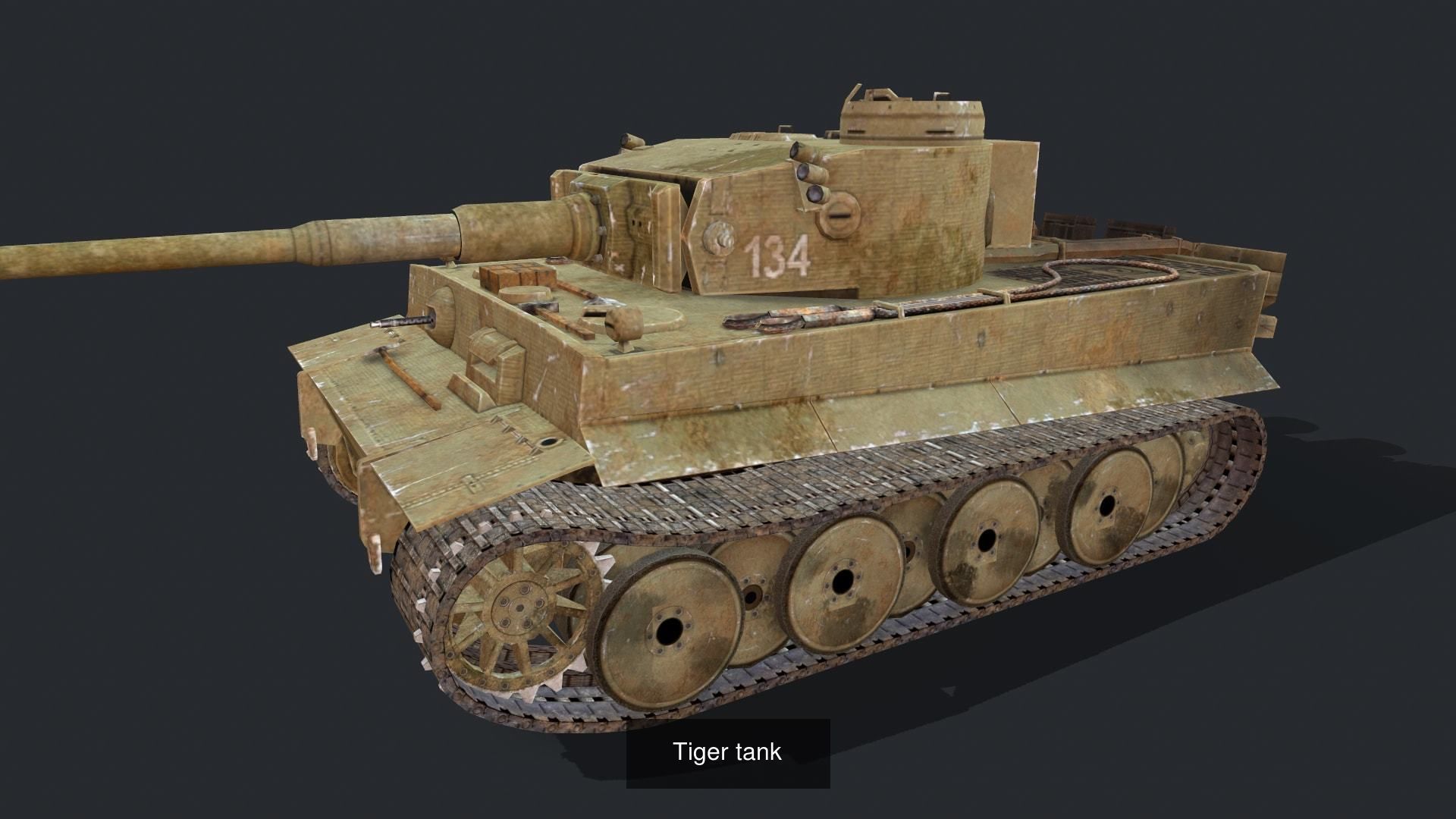 Tank Pack 7 Models 3D Model Collection_9