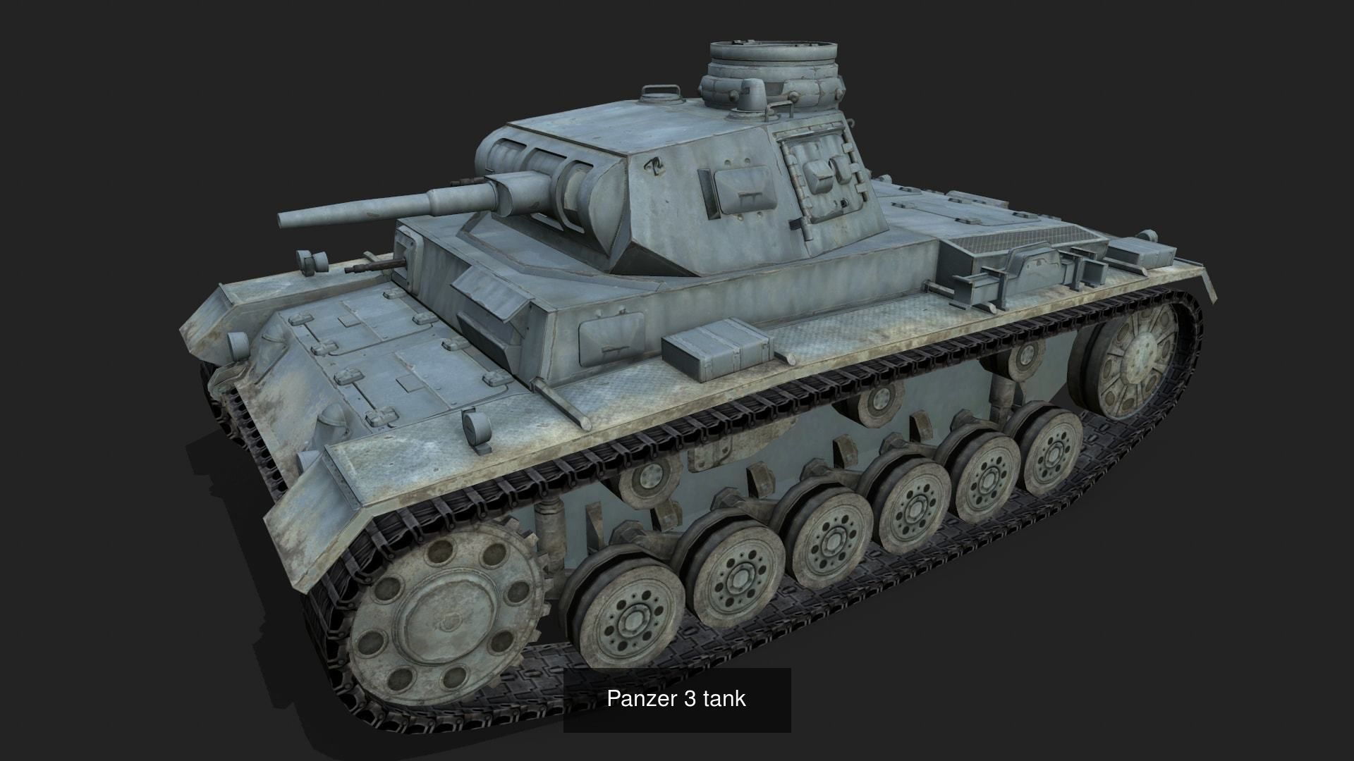 Tank Pack 7 Models 3D Model Collection_6