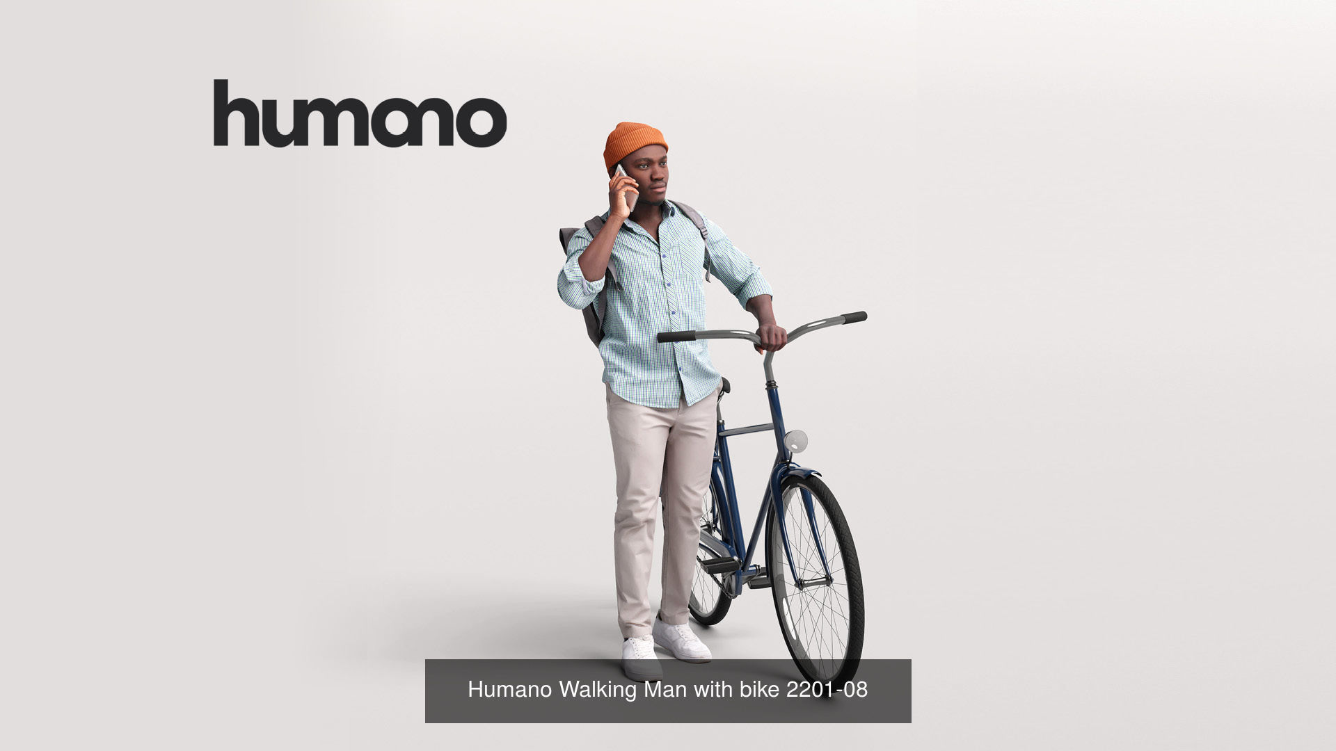 Humano 6-Pack - WALKING PEOPLE - 6x 3D models B 3D Model Collection_6