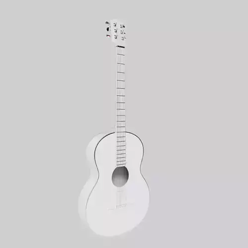 White Accoustic Guitar