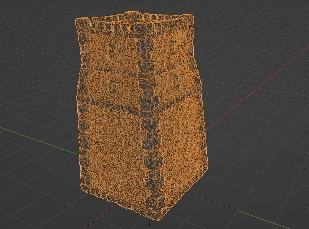 Castle Tower - Low-poly Game-ready Model Low-poly 3D model_4