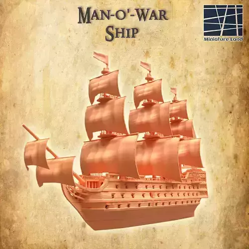 Manowar Ship Tabletop Terrain 28 MM