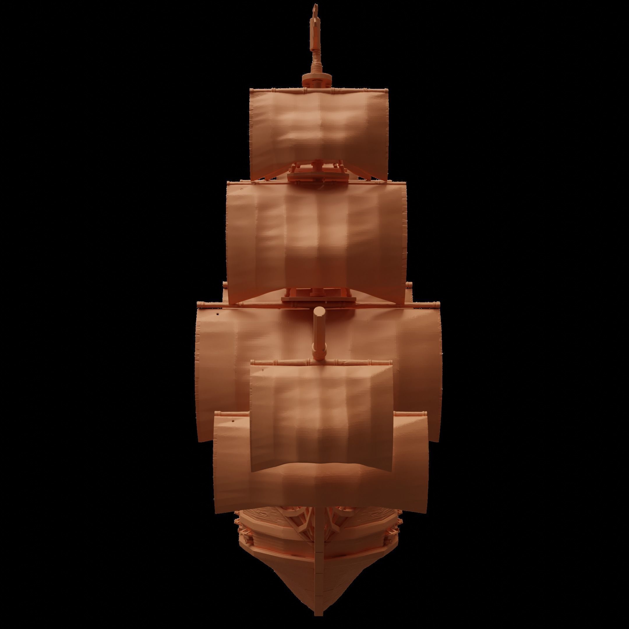 Manowar Ship Tabletop Terrain 28 MM 3D print model_6