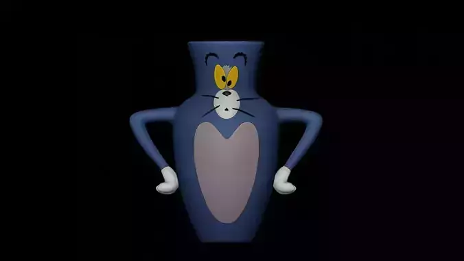 Tom Vase - Funny Forms - Tom and Jerry 3D print model