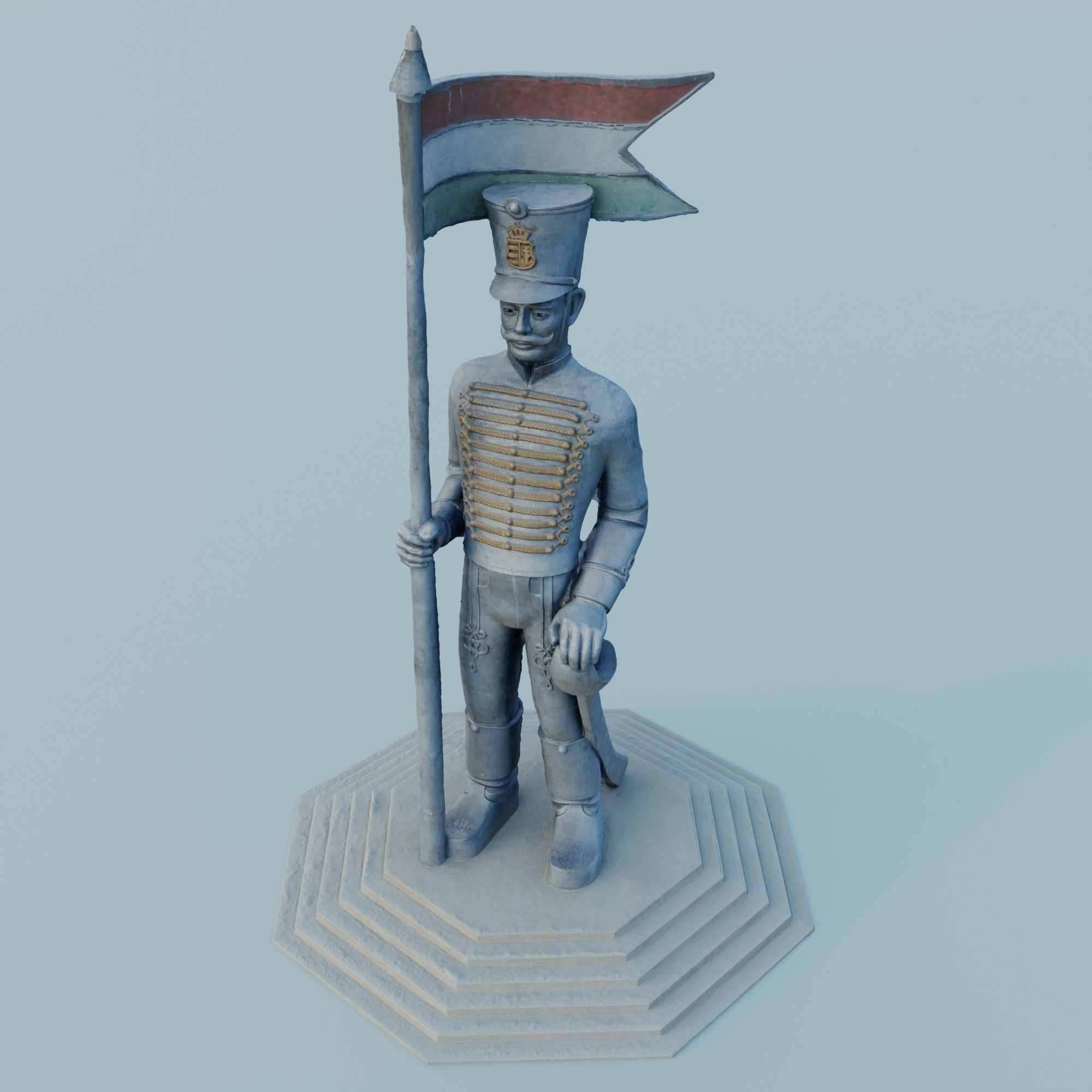 Hussar warrior knight 3D print model_6