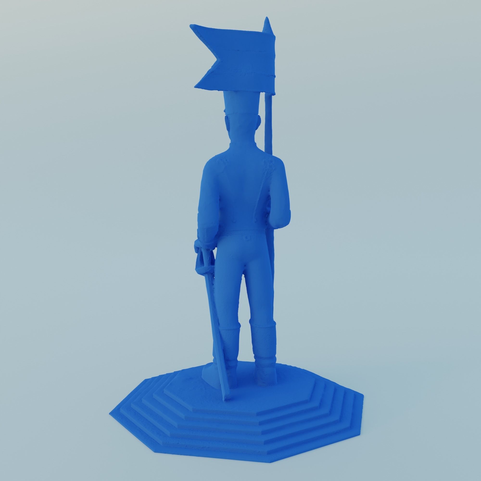 Hussar warrior knight 3D print model_10