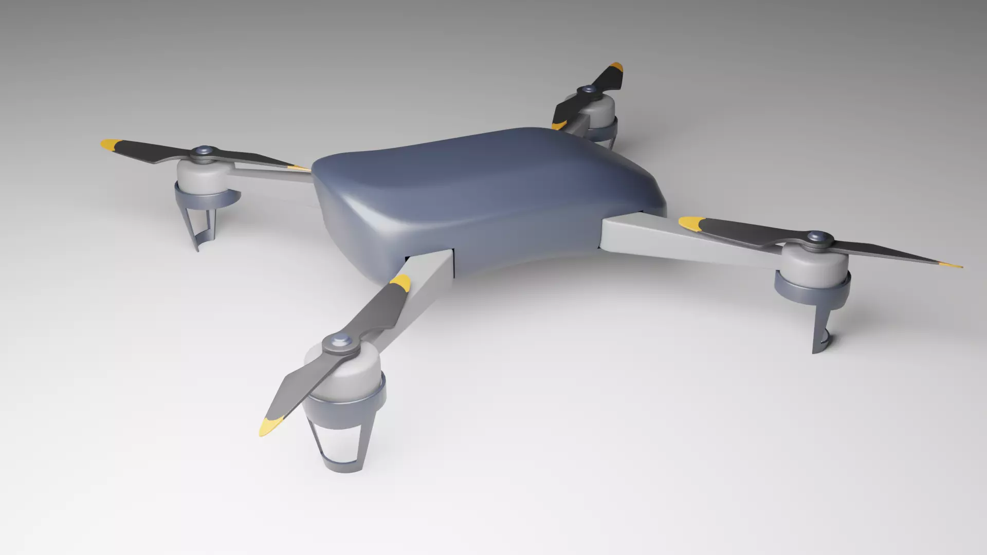 Drone - Quadcopter 3D model_0