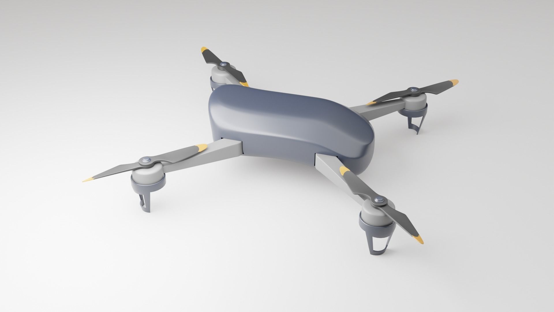 Drone - Quadcopter 3D model_1