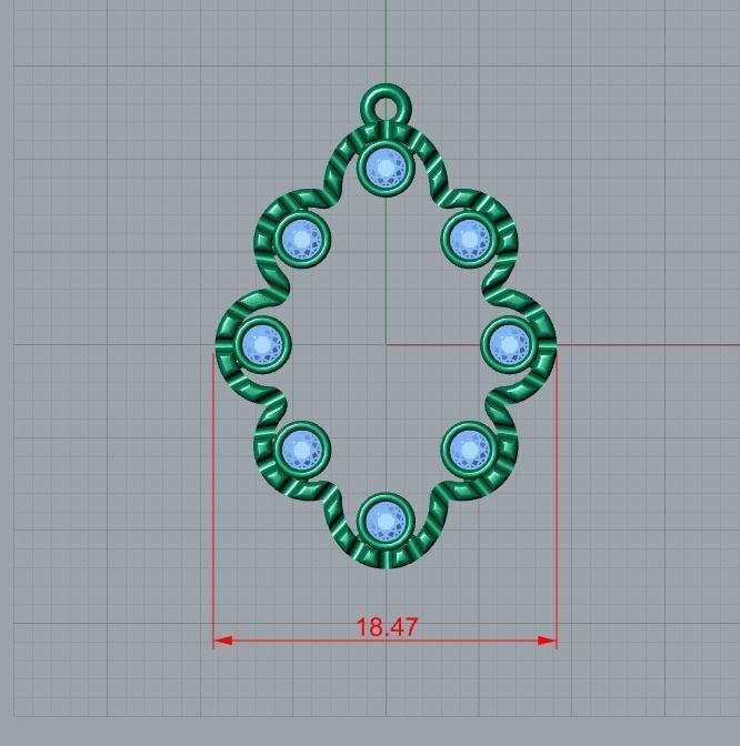 pendant jewelry 3D print model_7