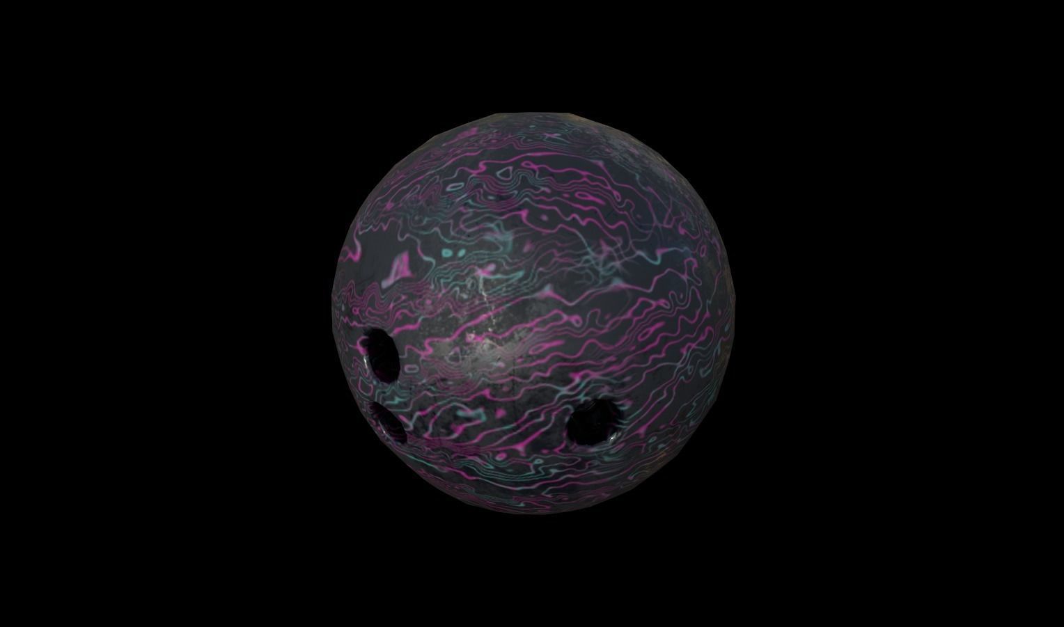 Bowling Props Low-poly 3D model_1