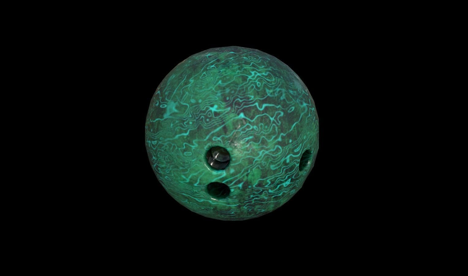 Bowling Props Low-poly 3D model_9