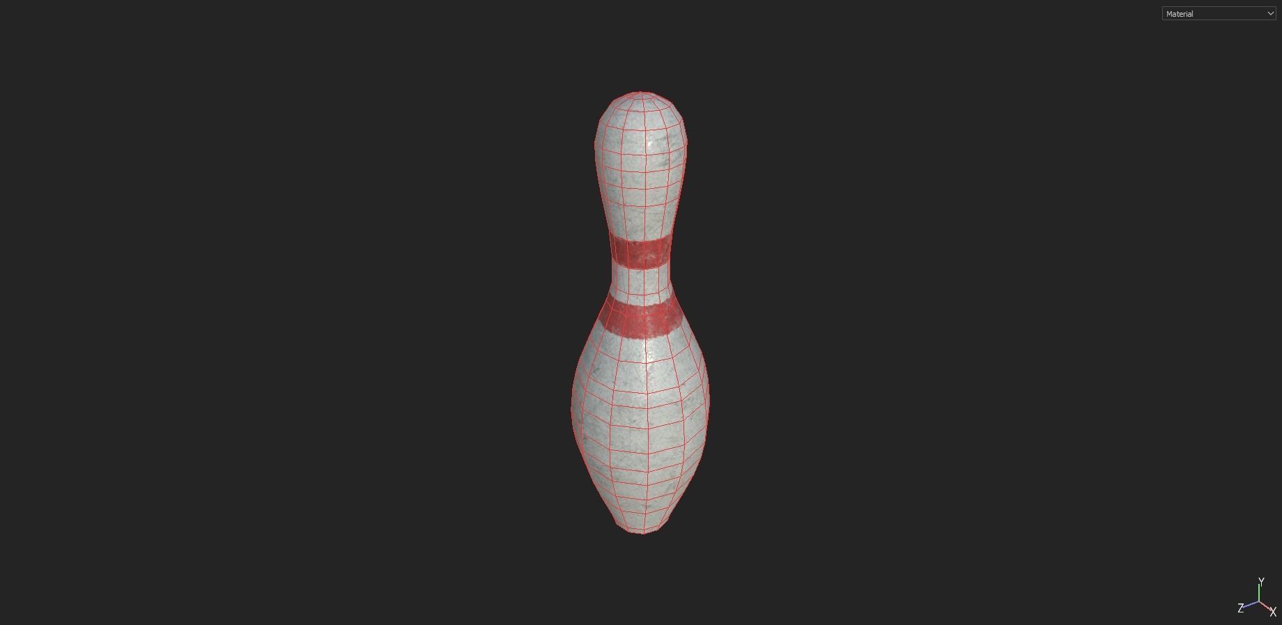Bowling Props Low-poly 3D model_14