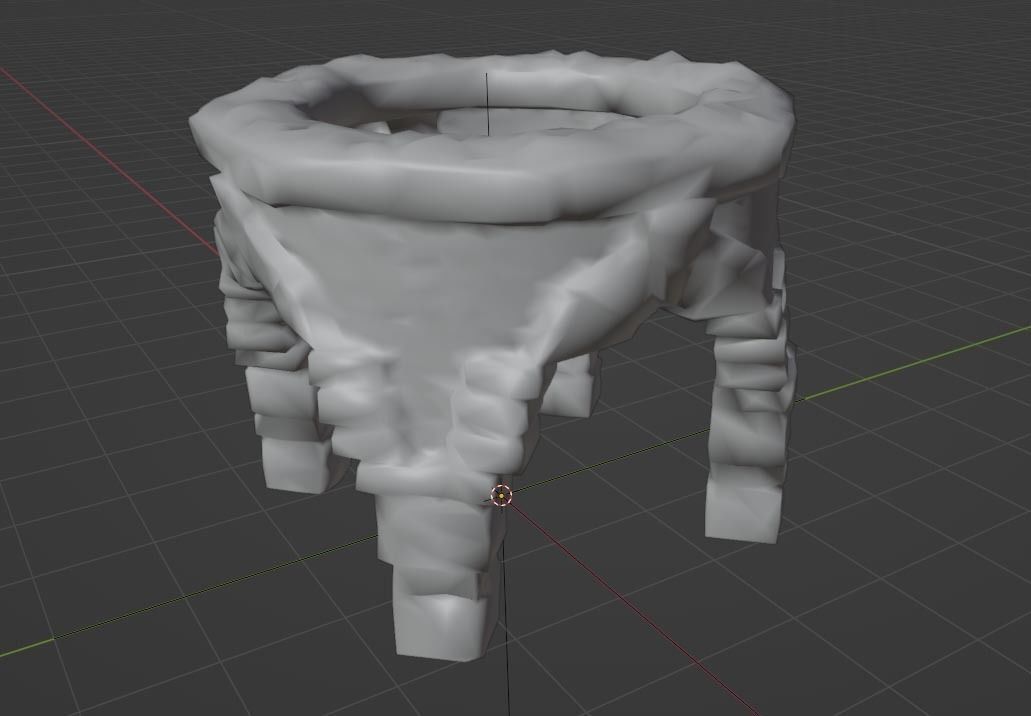 Stone Arch - Ancient Circle - Low-poly Game-ready Model Low-poly 3D model_3
