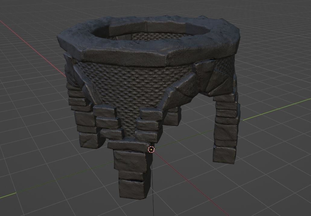 Stone Arch - Ancient Circle - Low-poly Game-ready Model Low-poly 3D model_2