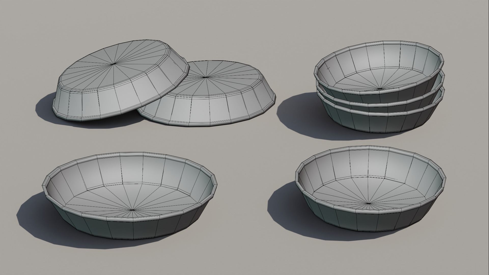 Medieval Fruit Shop Low-poly 3D model_16