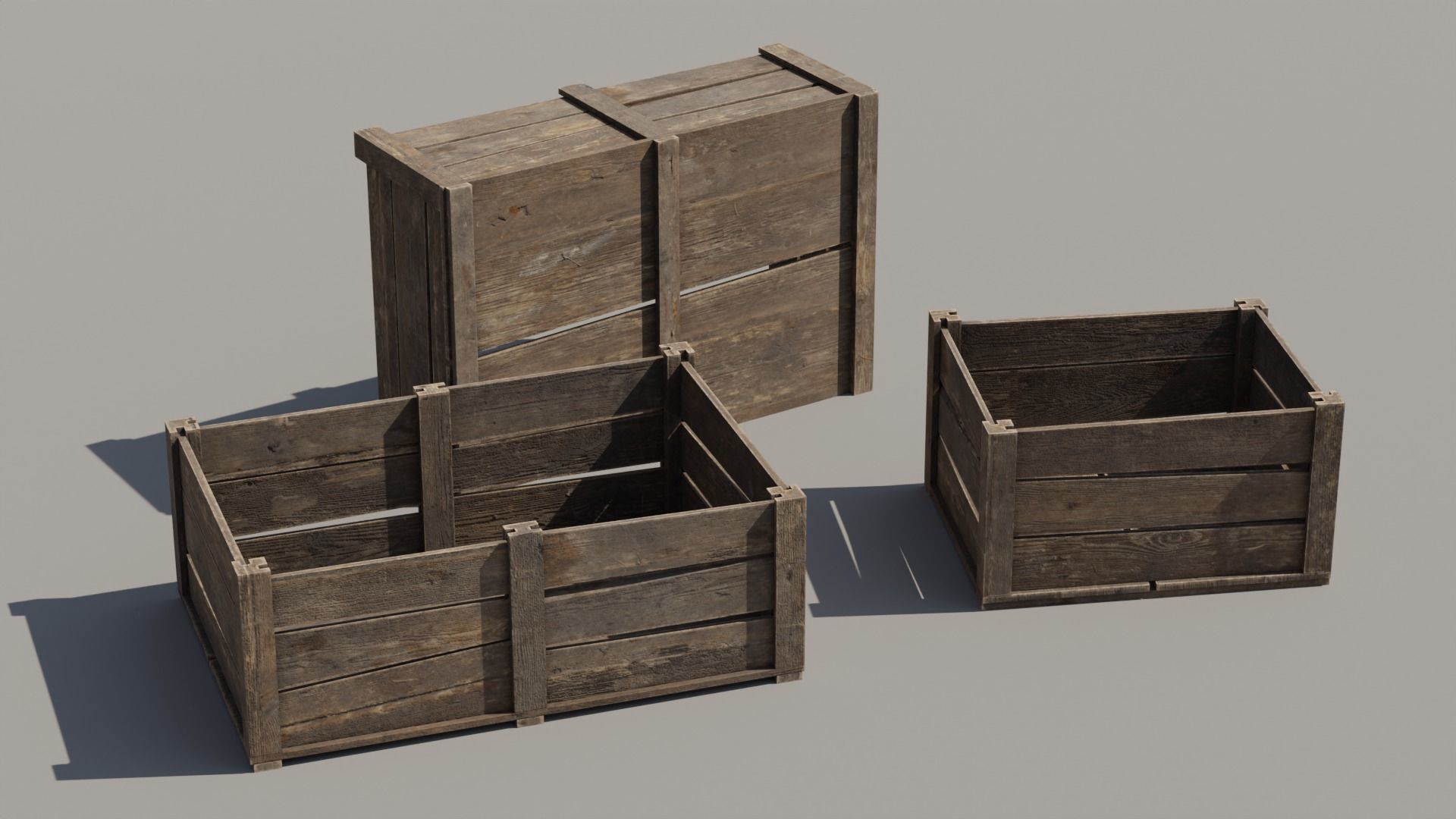 Medieval Fruit Shop Low-poly 3D model_10