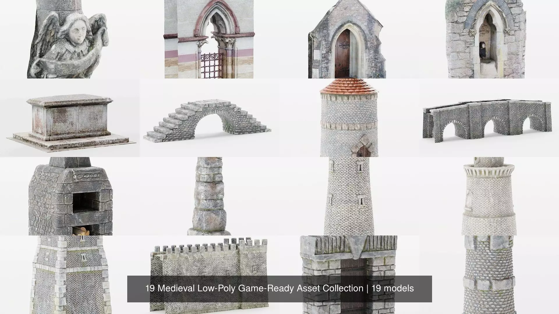 19 Medieval Low-Poly Game-Ready Asset Collection _0