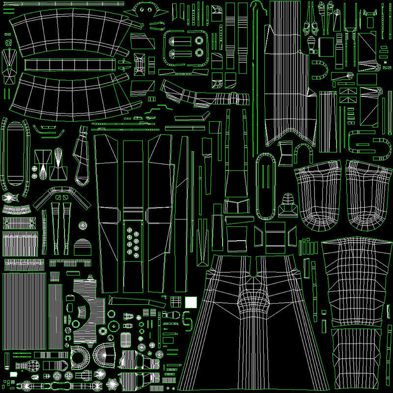 Assault Rifle AK-47 Low-poly 3D model_35
