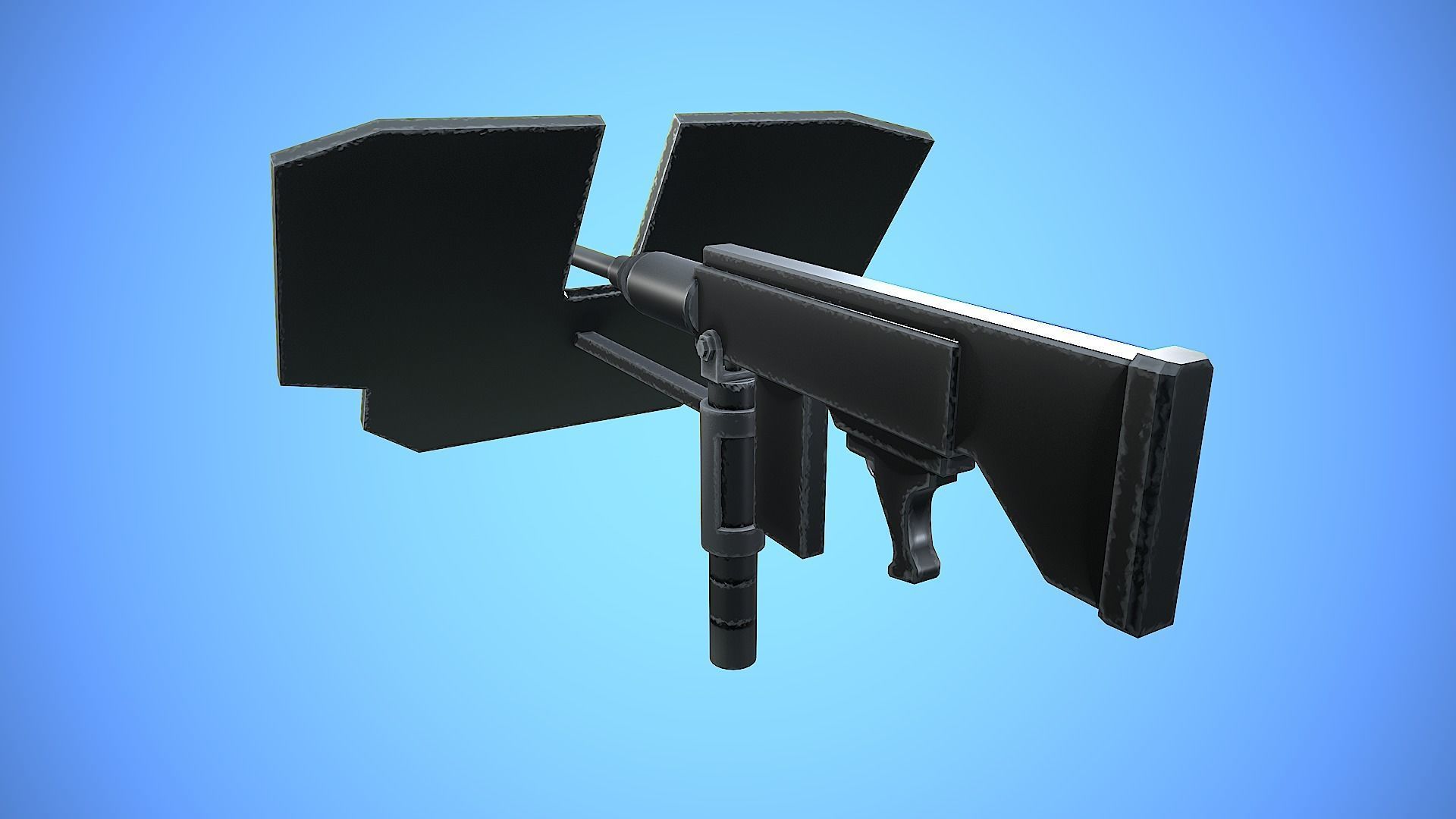 HUMVEE VEHICLE GUN MACHINE WAR CARTOON STYLIZED Low-poly 3D model_20