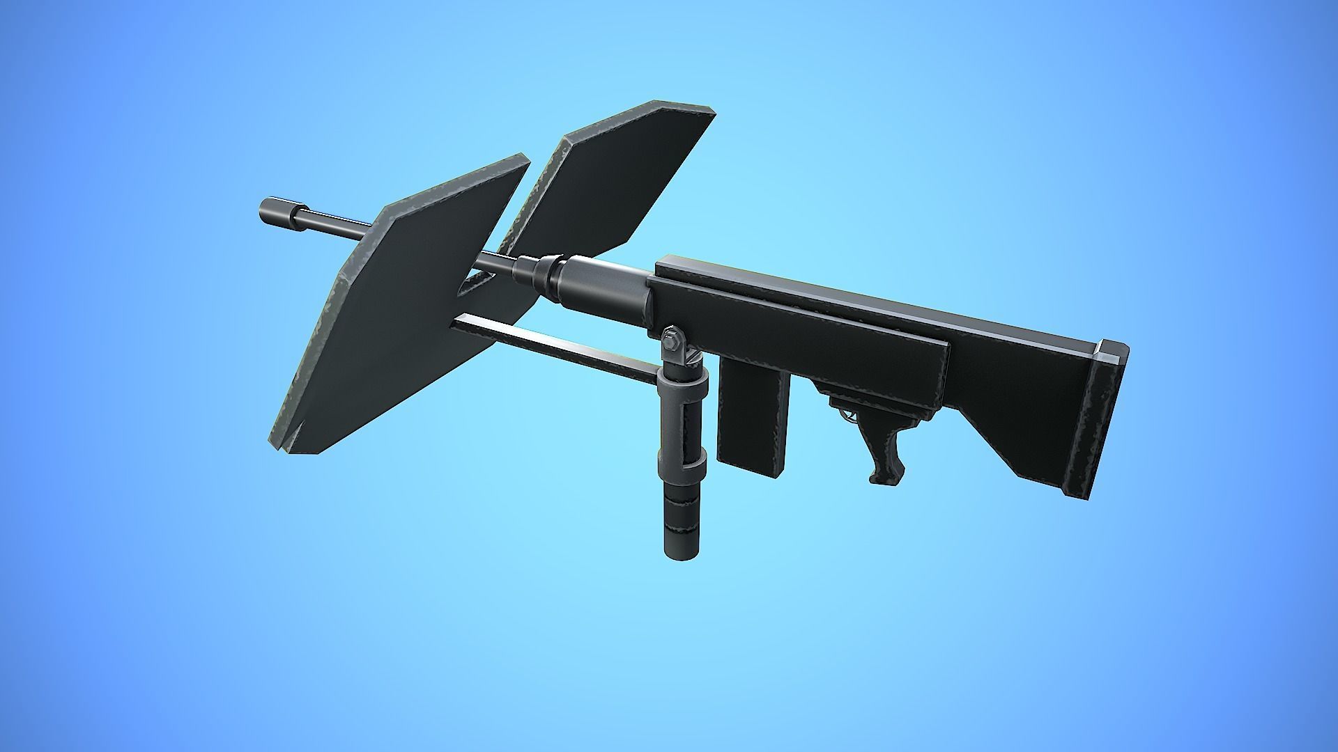 HUMVEE VEHICLE GUN MACHINE WAR CARTOON STYLIZED Low-poly 3D model_19