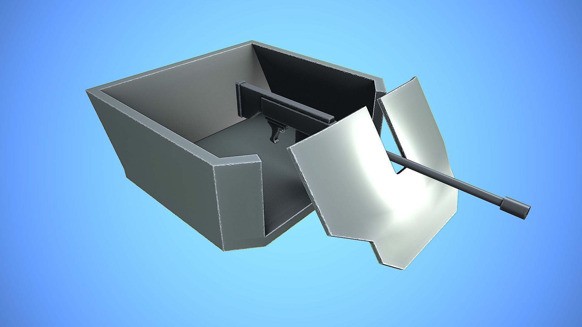 HUMVEE VEHICLE GUN MACHINE WAR CARTOON STYLIZED Low-poly 3D model_16