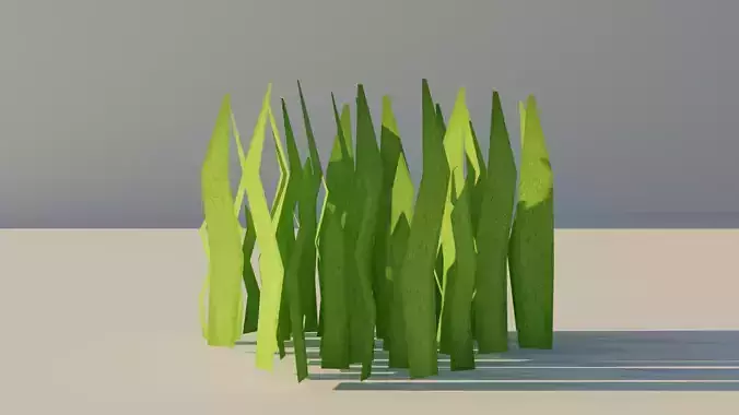 Low poly Grass 3D