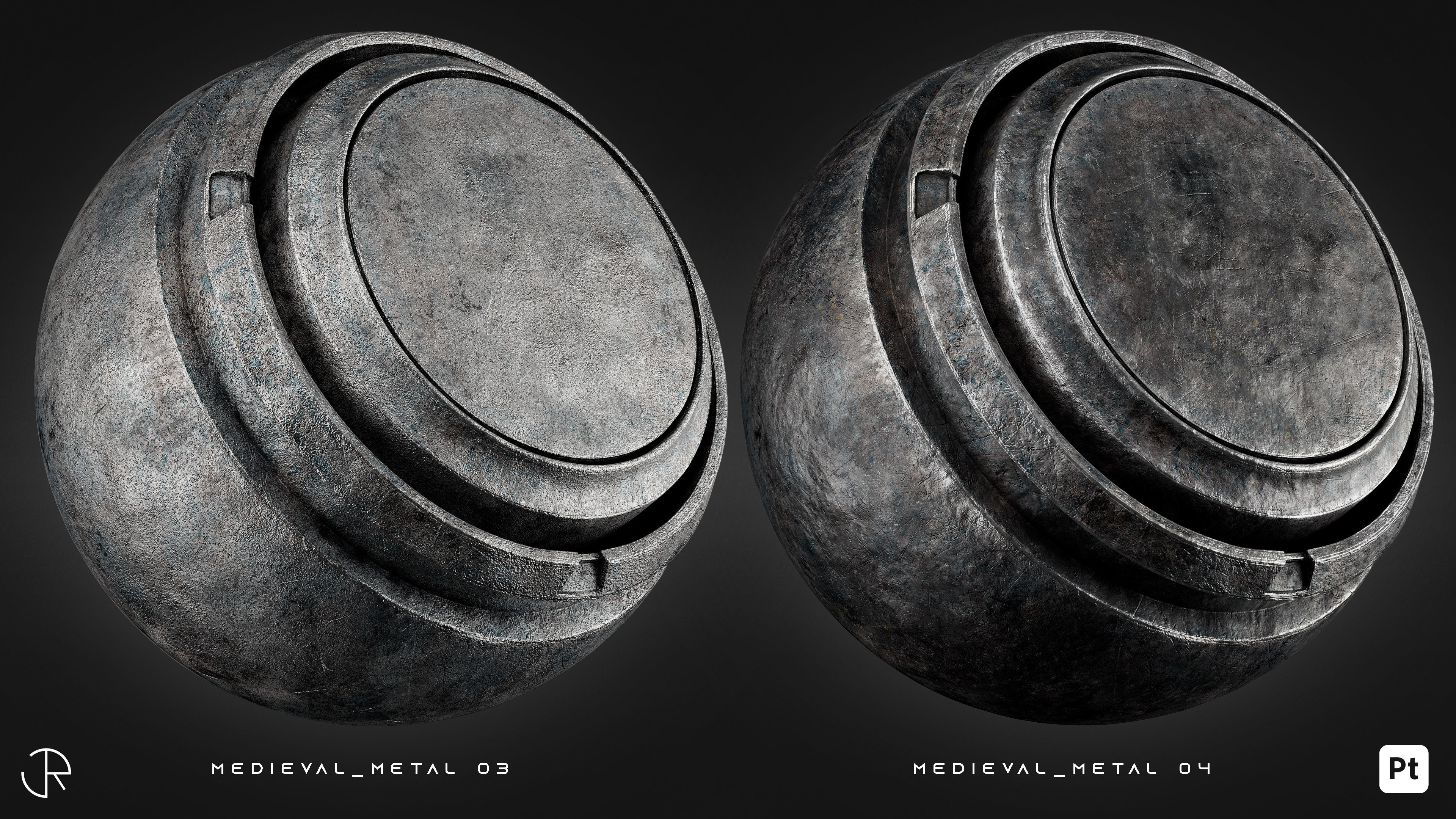 Medieval Wood and Metal Smart Materials for Substance 3D Painter 3D model_8