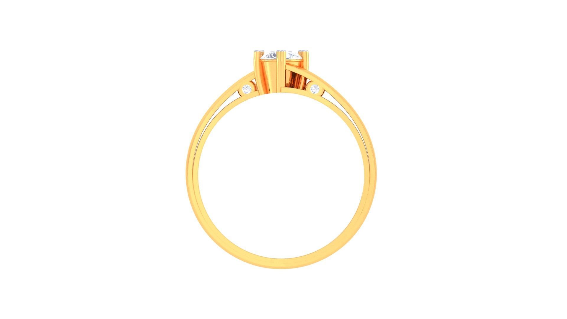 Solitaire Ring - 414 3D print model_2