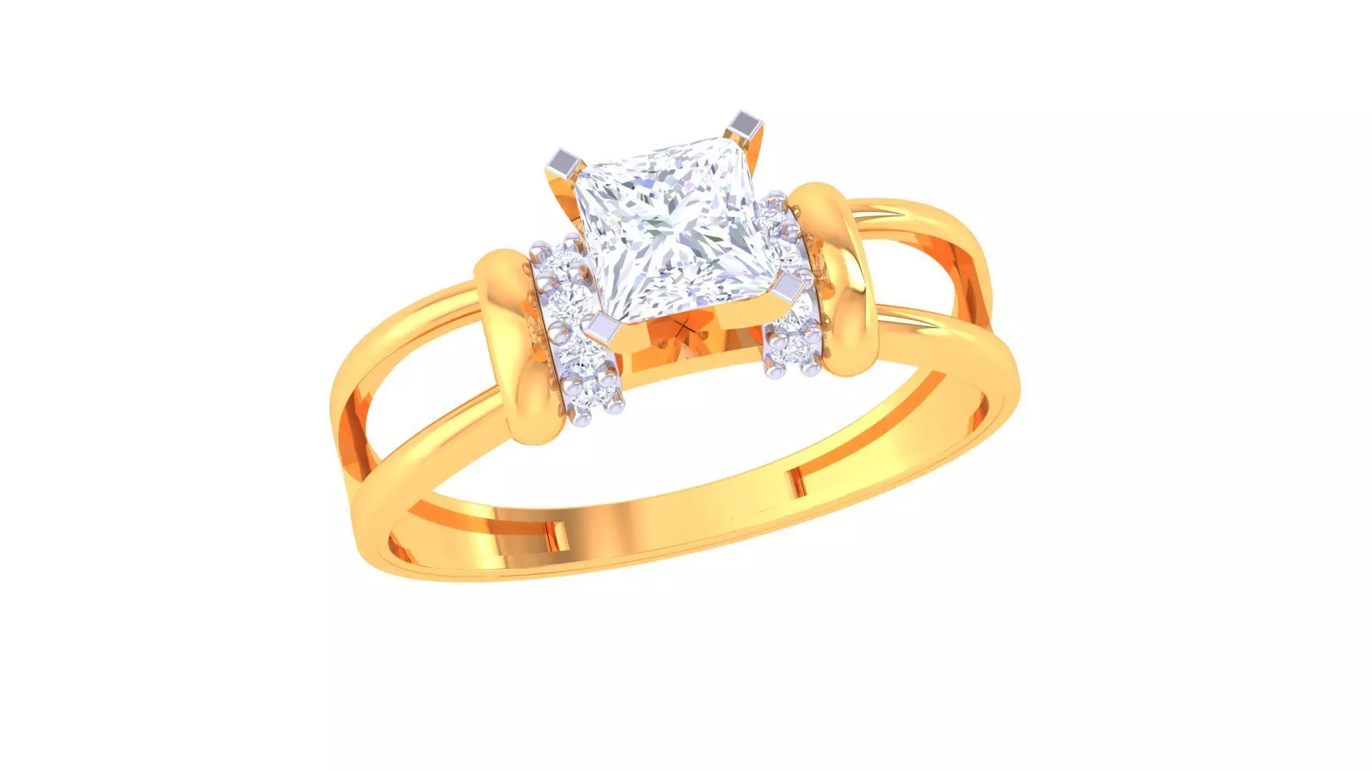 Solitaire Ring - 406 3D print model