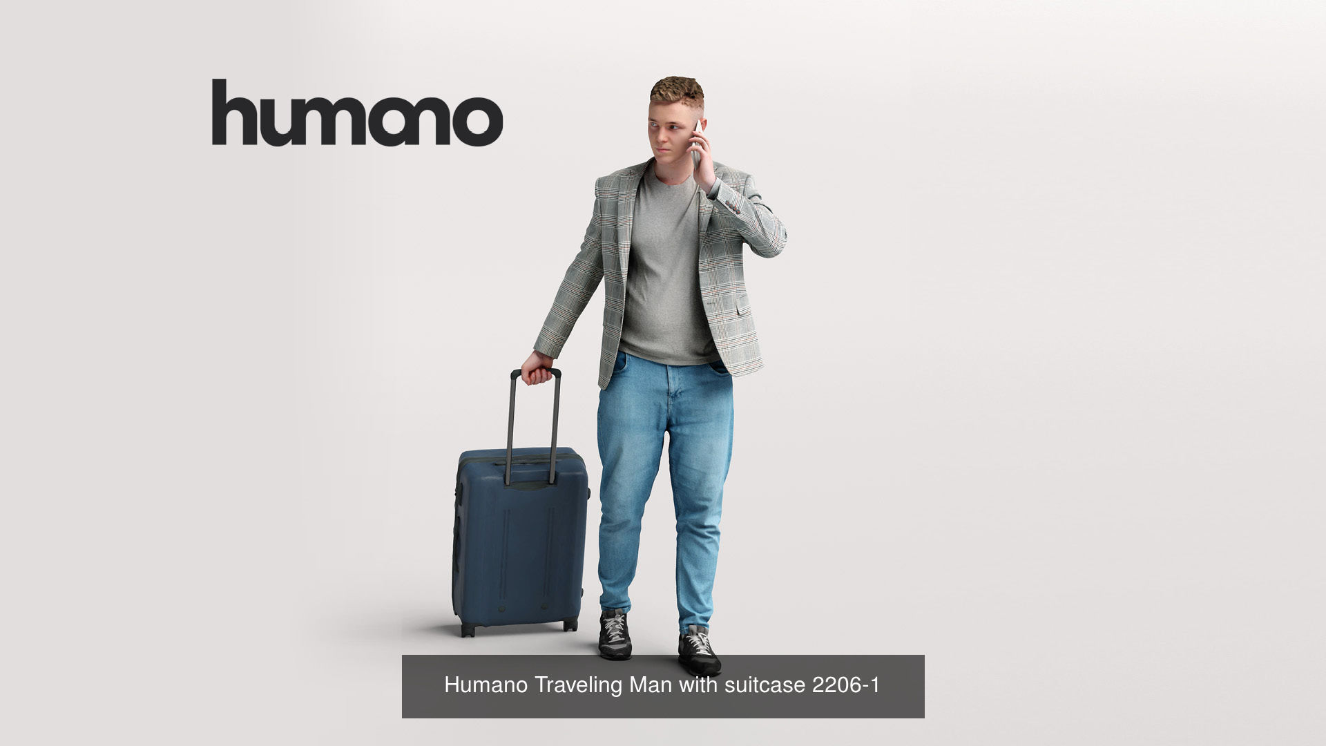 Humano 6-Pack - TRAVELING PEOPLE - 6x 3D models A 3D Model Collection_1