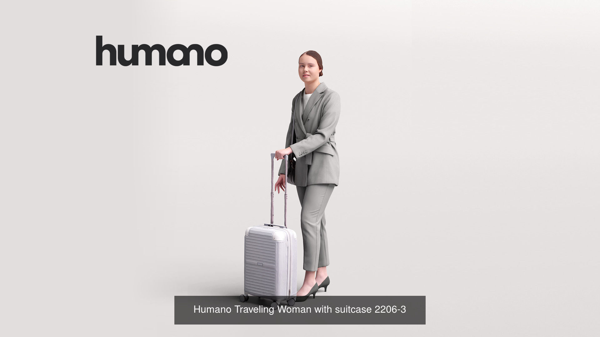 Humano 6-Pack - TRAVELING PEOPLE - 6x 3D models A 3D Model Collection_3