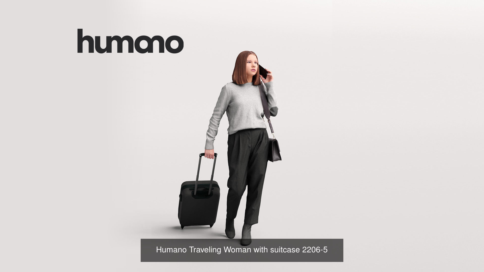 Humano 6-Pack - TRAVELING PEOPLE - 6x 3D models A 3D Model Collection_5