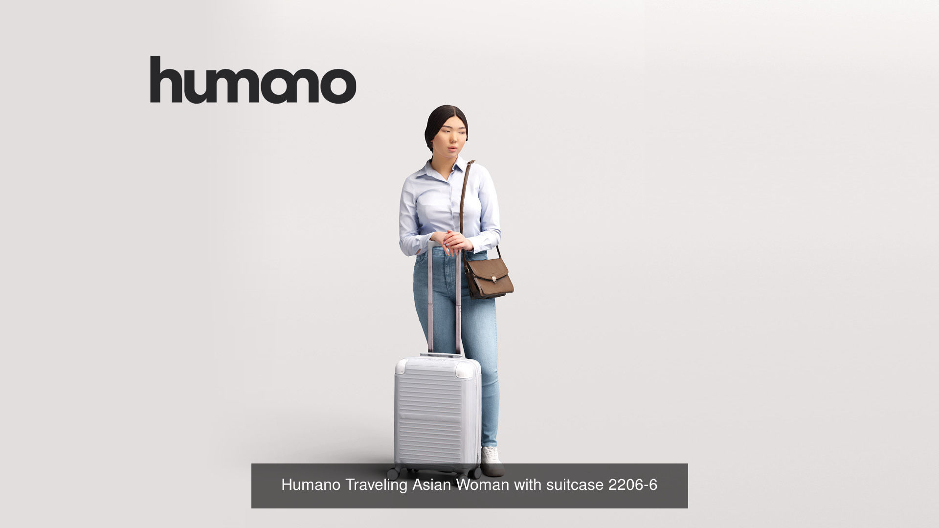 Humano 6-Pack - TRAVELING PEOPLE - 6x 3D models A 3D Model Collection_6