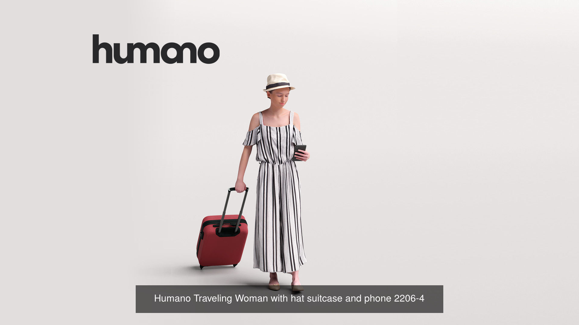 Humano 6-Pack - TRAVELING PEOPLE - 6x 3D models A 3D Model Collection_4