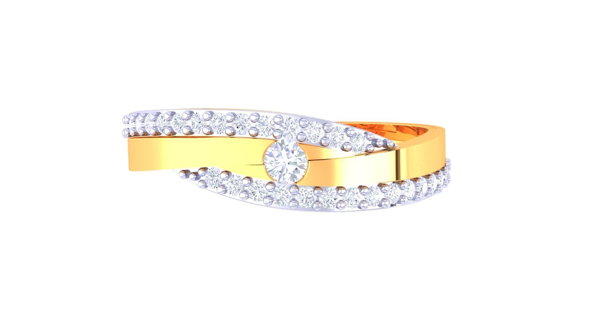 Band Ring - 389A 3D print model_1