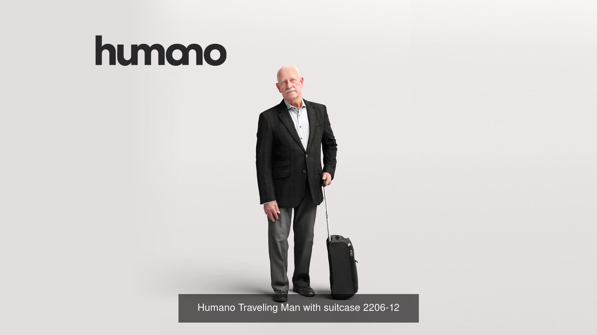 Humano 6-Pack - TRAVELING PEOPLE - 6x 3D models B 3D Model Collection_6