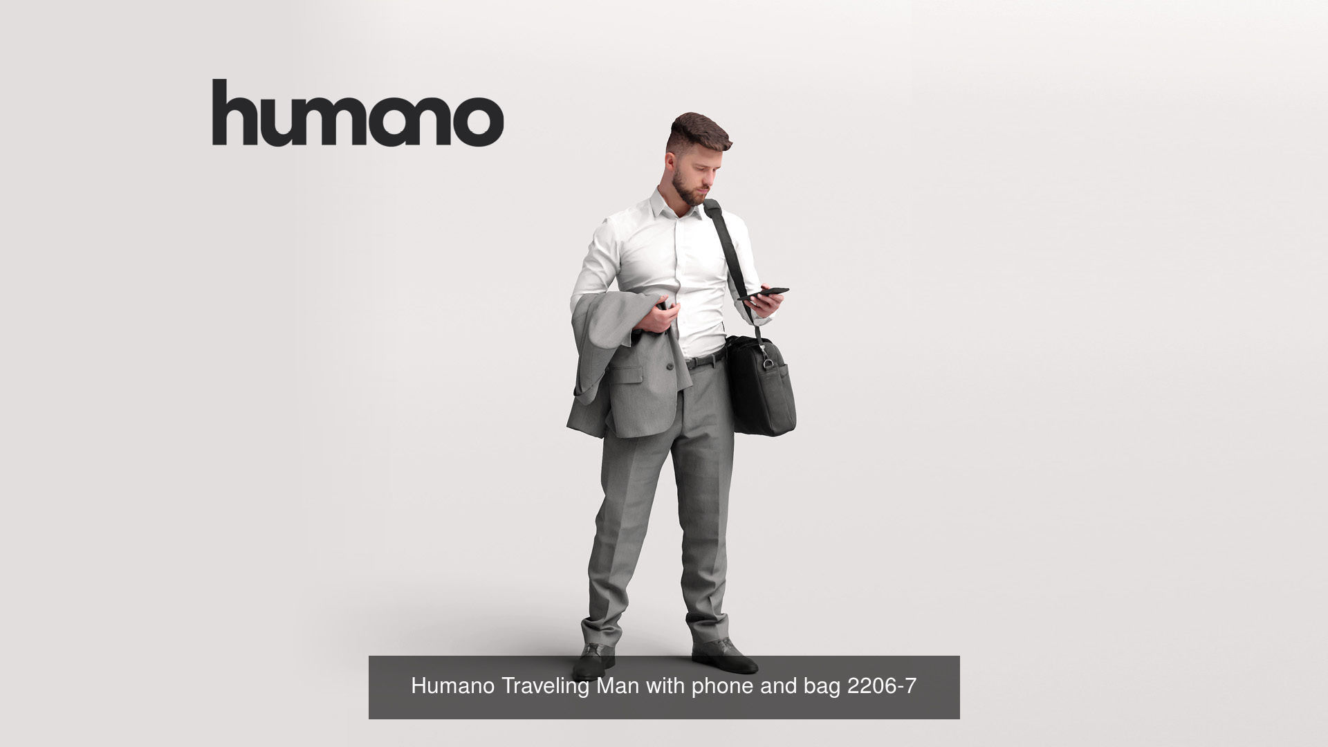 Humano 6-Pack - TRAVELING PEOPLE - 6x 3D models B 3D Model Collection_1