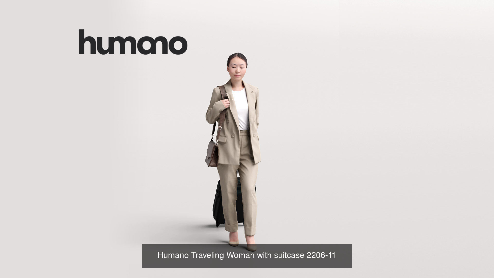 Humano 6-Pack - TRAVELING PEOPLE - 6x 3D models B 3D Model Collection_5