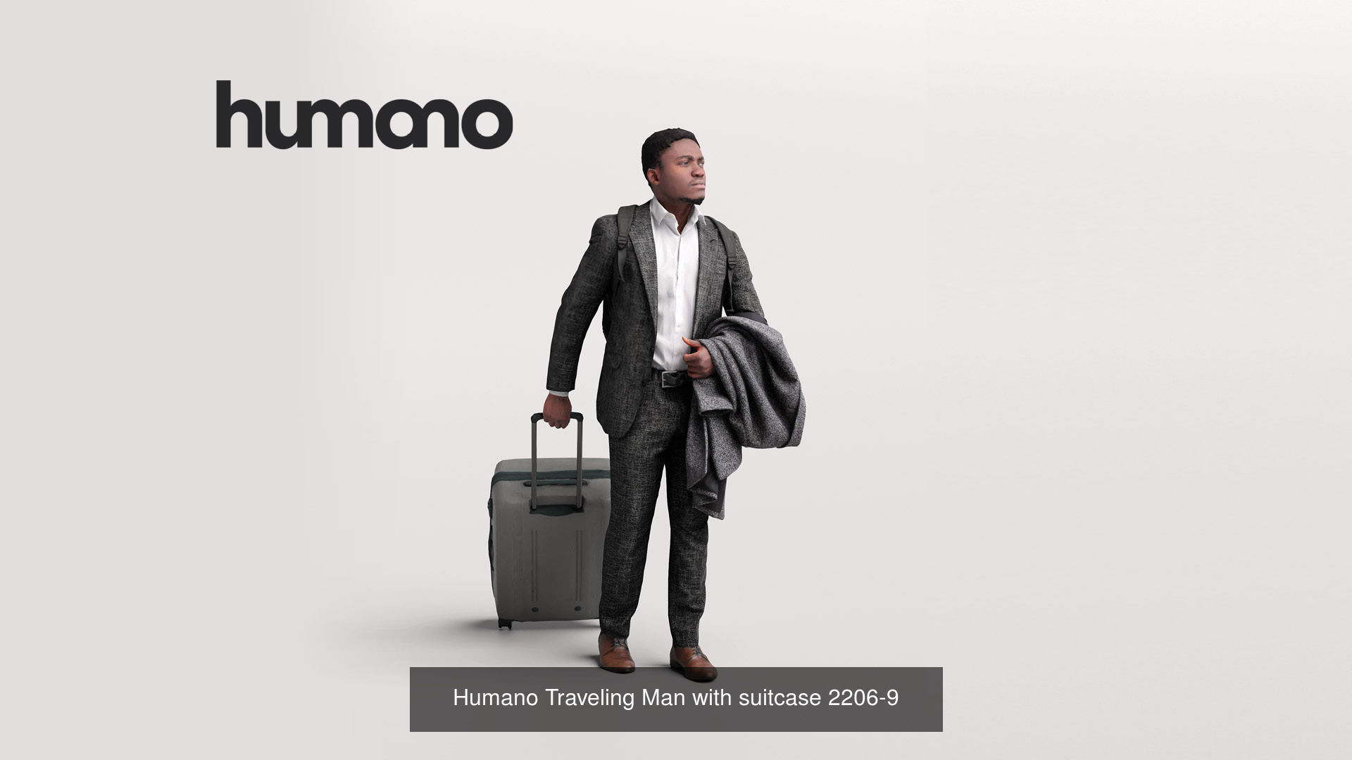 Humano 6-Pack - TRAVELING PEOPLE - 6x 3D models B 3D Model Collection_3