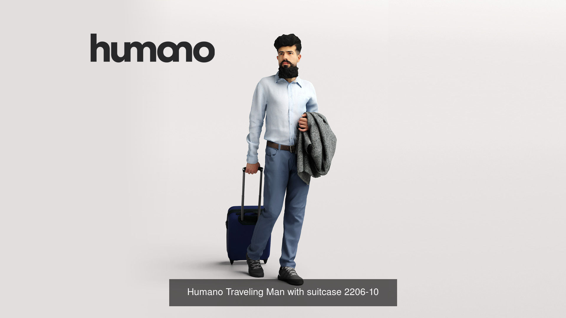 Humano 6-Pack - TRAVELING PEOPLE - 6x 3D models B 3D Model Collection_4