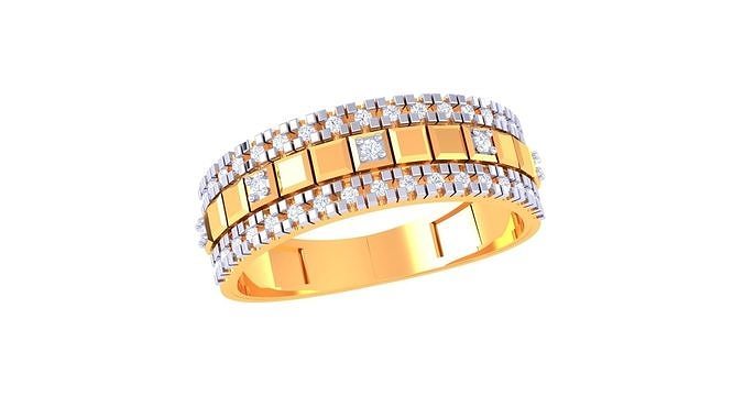 Band Ring - 366A 3D model 3D printable | CGTrader