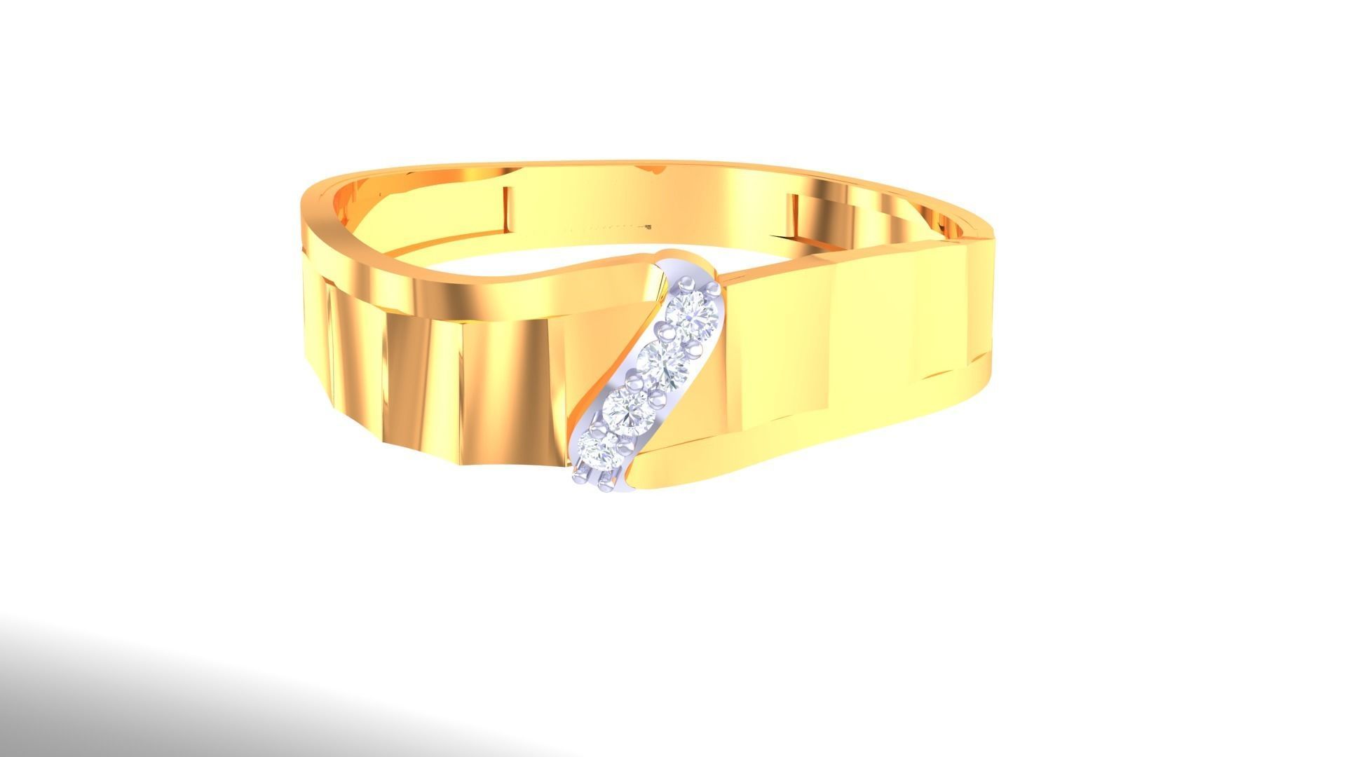 Band Ring - 360 3D print model_1