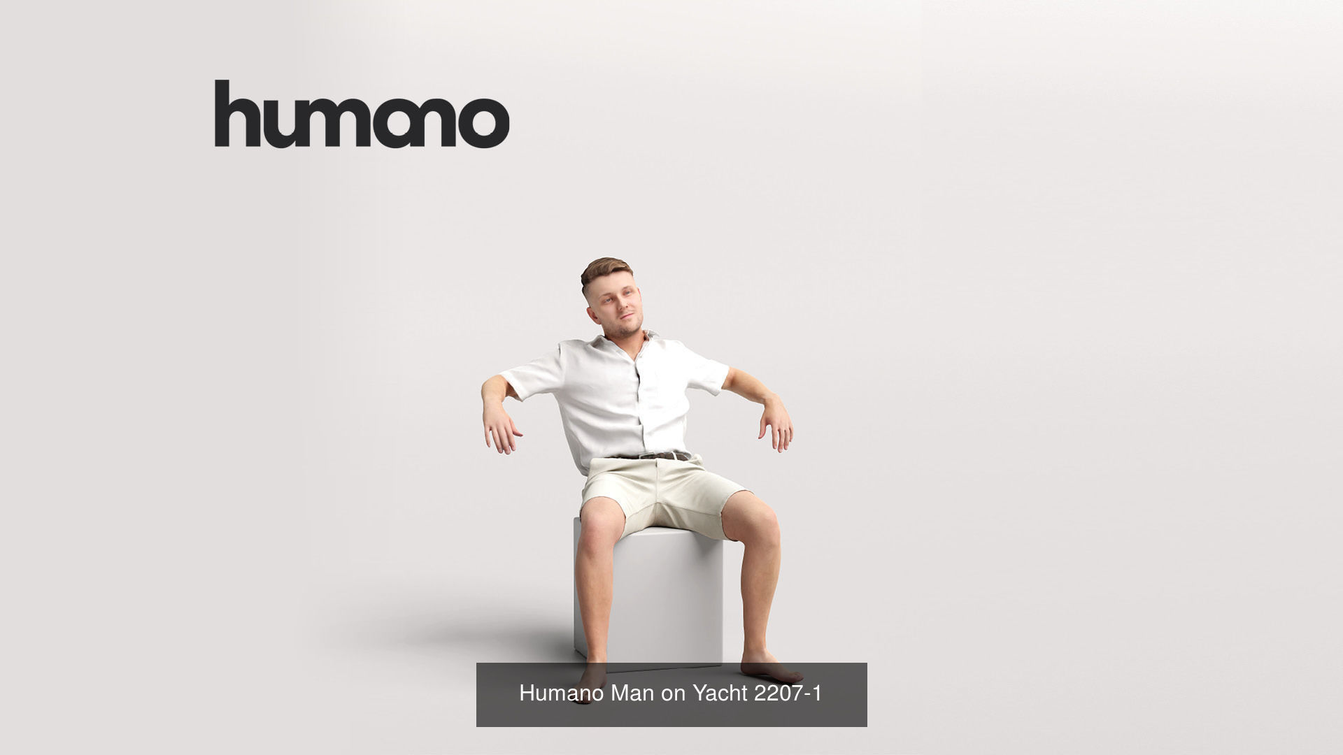 Humano 6-Pack - YACHT PEOPLE - 6x 3D models A 3D Model Collection_1