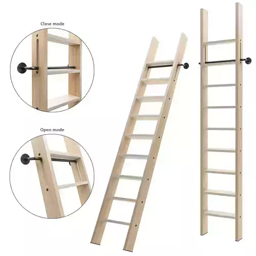 wooden ladder