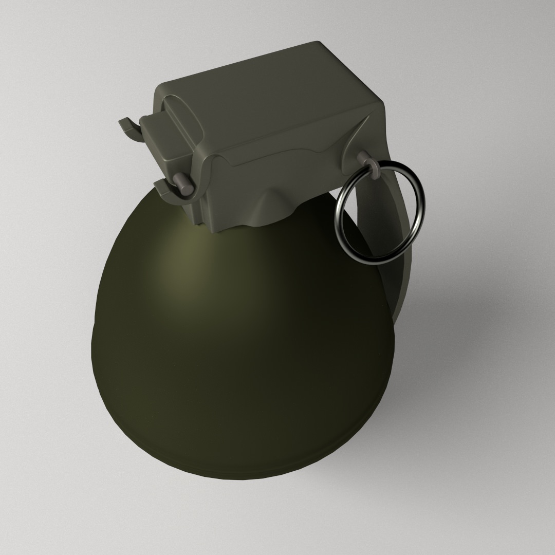 Fragmentation Grenade 3D model_2