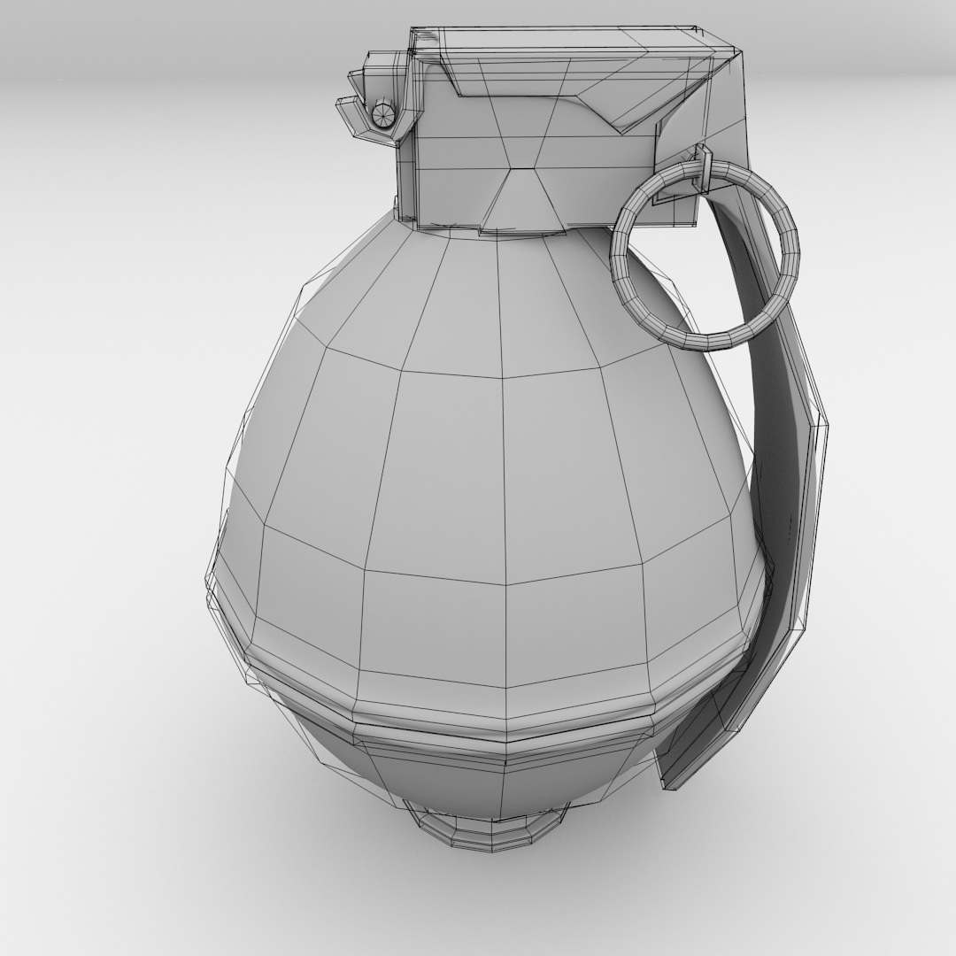 Fragmentation Grenade 3D model_4